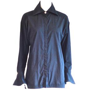 Versace Jeans Couture Cotton Blouse With Bell Sleeves - Italy